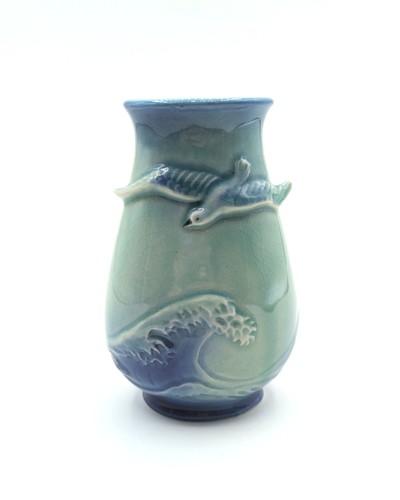 Vintage japanese wave and bird - wave,