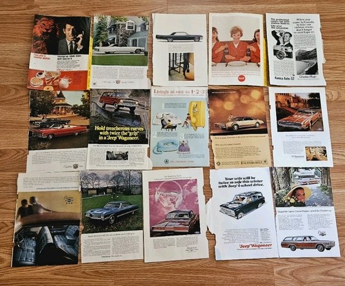 Vintage advertising print ads - print,