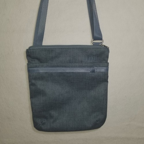 Haiku blue canvas crossbody - canvas,