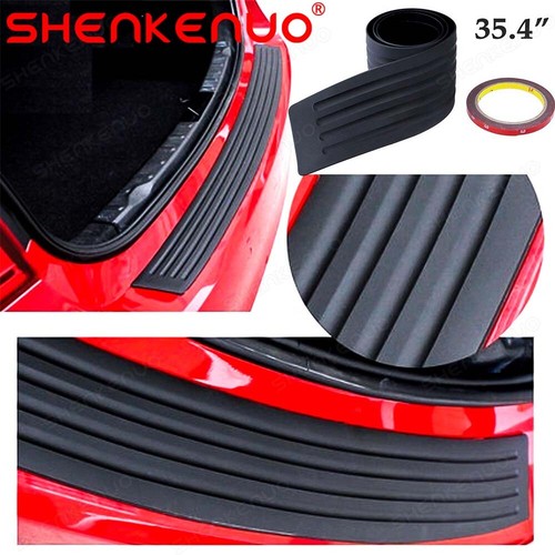 Black car rear bumper - car,