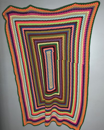 Vtg afghan granny - granny, blanket