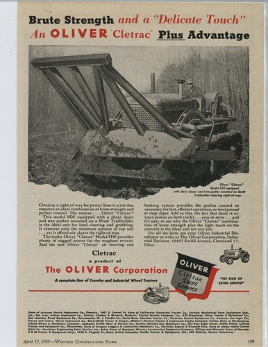 1949 oliver cletrac - 1949, model