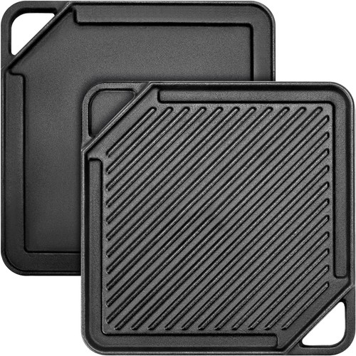 Cast iron reversible griddle - cast,