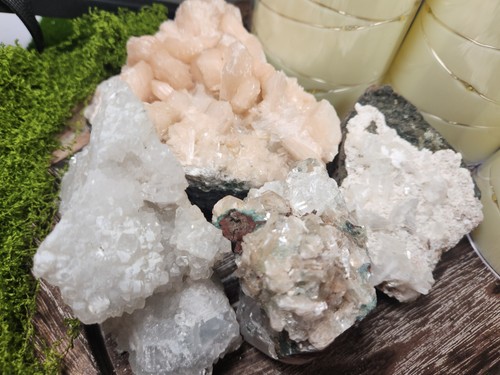 Apophyllite stilbite - apophyllite,