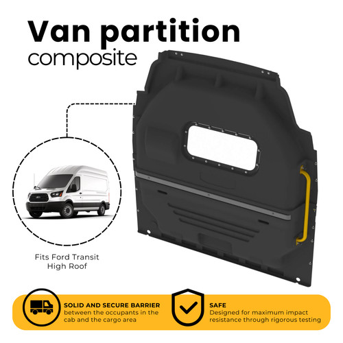 Composite van partition with - partition,