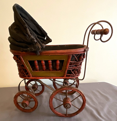 Vintage doll stroller - vintage, pram