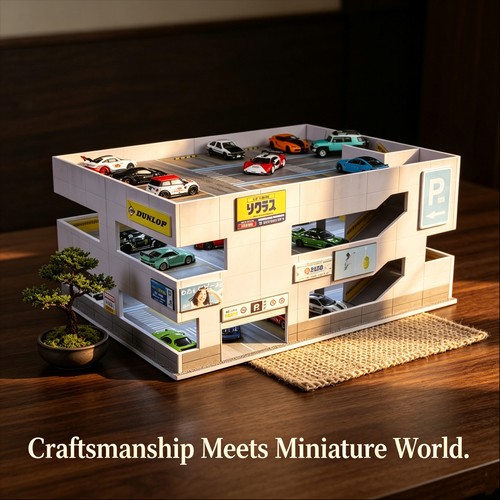 Diorama1 diecast garage - us,