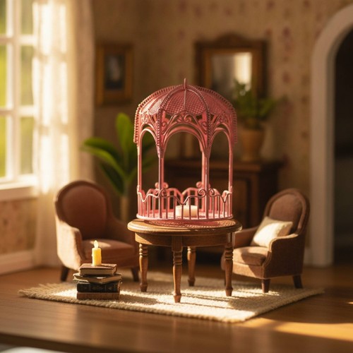Gazebo candle holder wirework - gazebo,