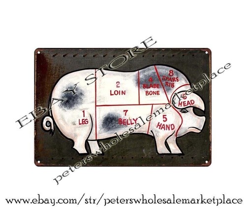 Pig butcher cuts - pig,