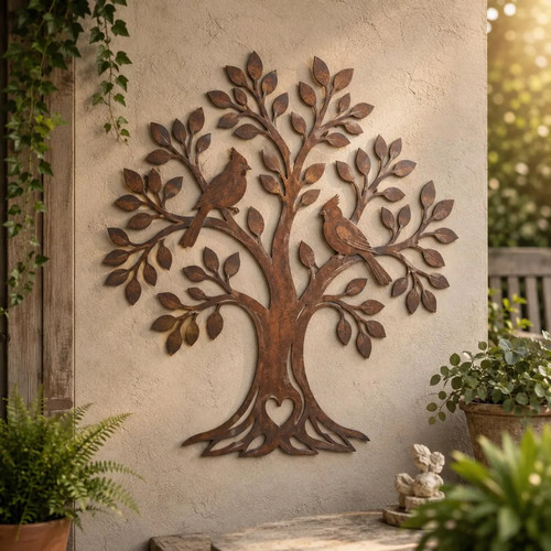 Cardinal tree life - of, metal
