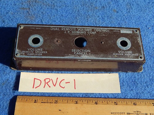 Seeburg drvc1 dual remote - seeburg,