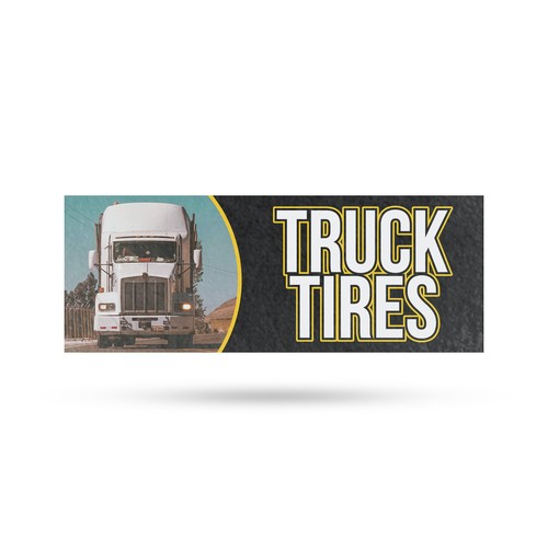 Semi truck tires vinyl decal - truck,