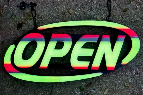 Led open sign niob - sign,