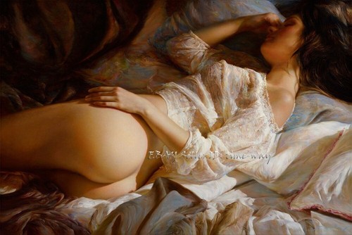 Sleeping beauty nudes oil - beauty,