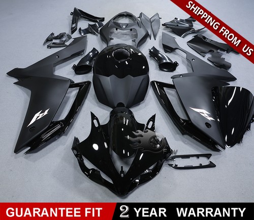 Glossy matte black - glossy, fairings