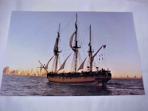 Photograph tall ship - ship, rose