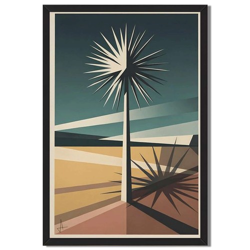Palm tree landscape - landscape, wall