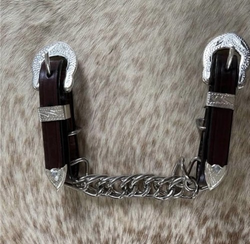 Western leather with engraved - western,