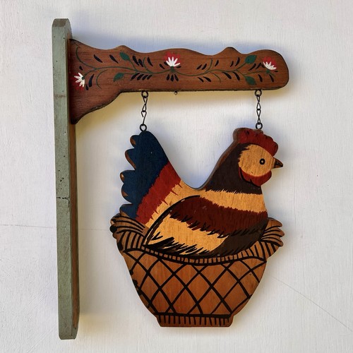Vintage hen hanging blade - hen,