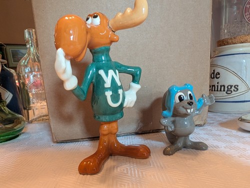 Rocky and bullwinkle ceramic - and,