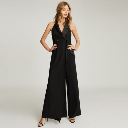 Reiss annie black tuxedo split - reiss,