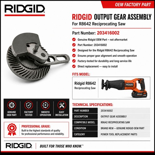 Ridgid 203416002 output - ridgid,