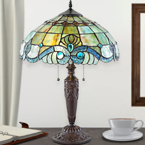 Lamp tiffany antiqued - tiffany,