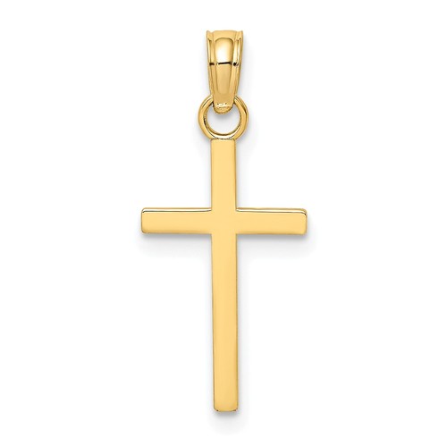 10k yellow gold polished small - yellow,
