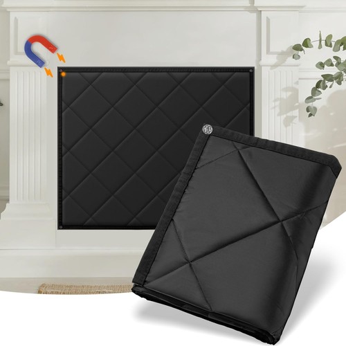 Magnetic fireplace cover - magnetic, cover,