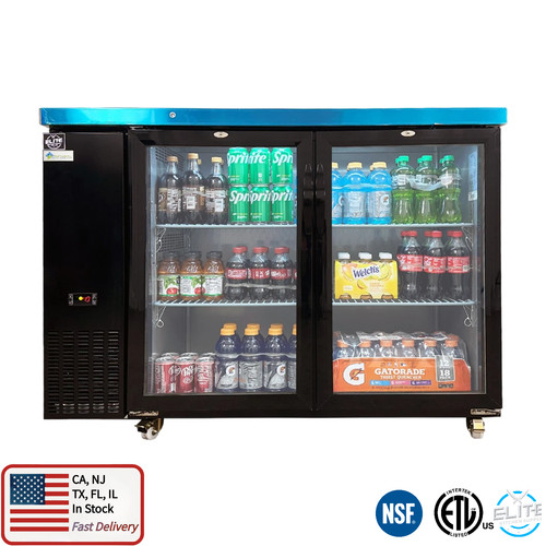 Nsf glass door back bar - 48",