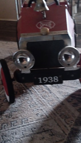Red fire department pedal - fire,
