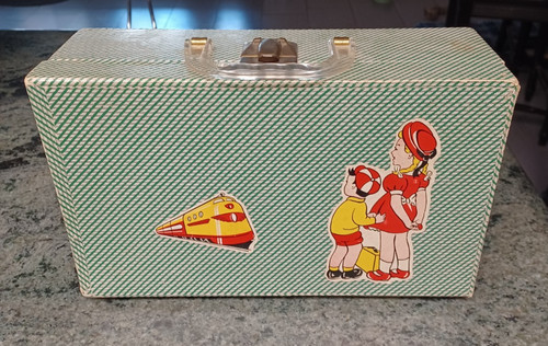 Vtg 1950s doll suitcase cass - 1950s,