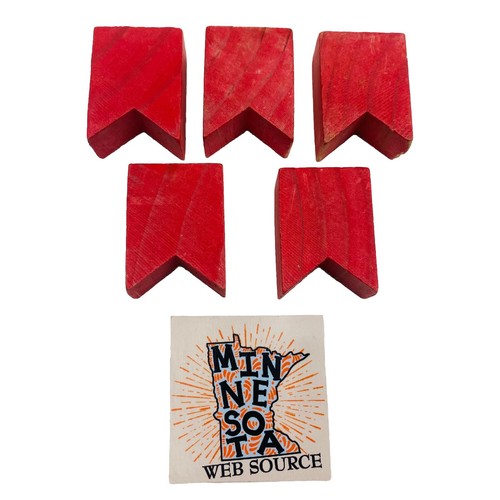 Lincoln logs weathered red - lincoln,