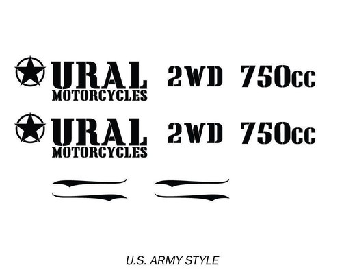 Army style tank - us, decal