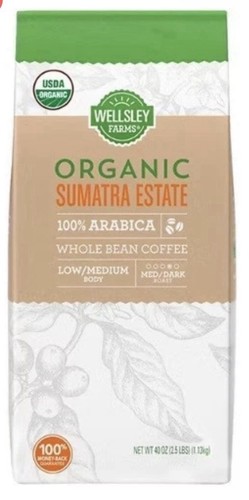 Wellsley farms organic sumatra - wellsley,
