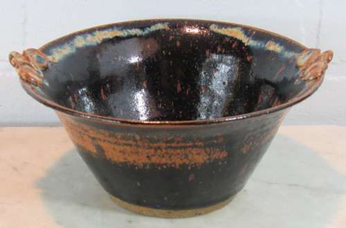 Studio pottery flower pot - pottery,