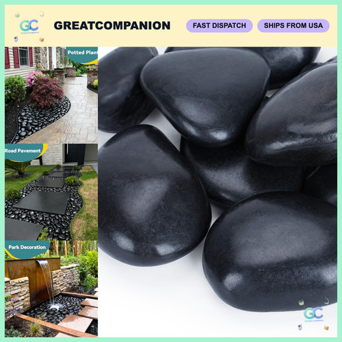 40lbs black decorative rocks - 40lbs,
