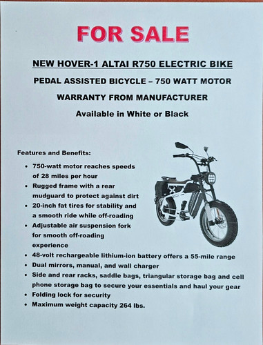 Hover altai r750 48v - r750, 750w