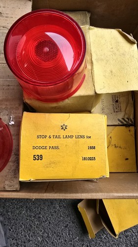 Tail light lens 1958