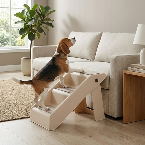 Foldable dog stairs step pet - foldable,