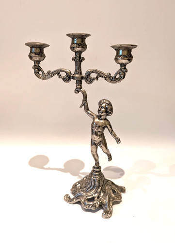 Vintage cherub rococo arm - vintage, 3‑arm