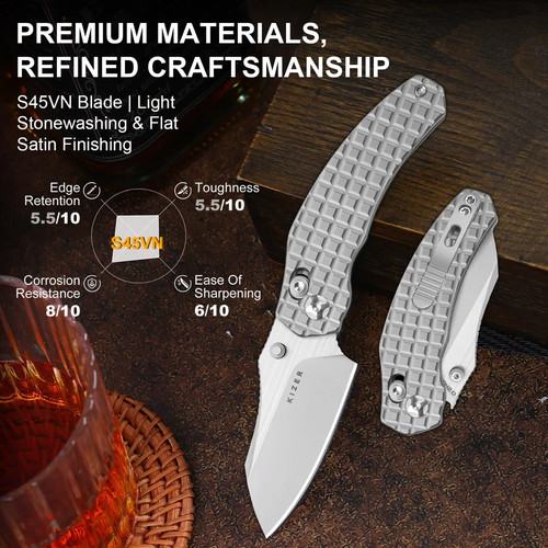 Kizer cutlery mini bulldog - cutlery,