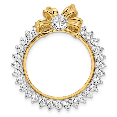 14k two tone gold - gold, diamond