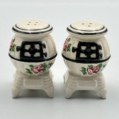 Vintage pot belly stove - pot, salt