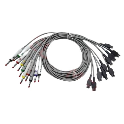 Lead twin pin ekg leadwire - 10-lead,