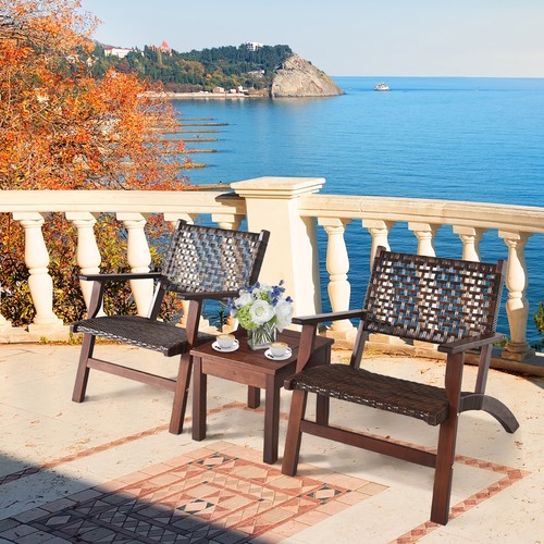 3pcs rattan patio chair - rattan, &