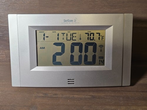Skyscan silver atomic - skyscan, clock