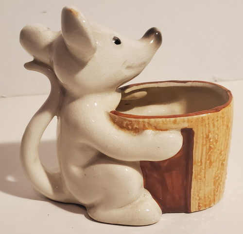 Vintage cute ceramic mouse - ceramic, &