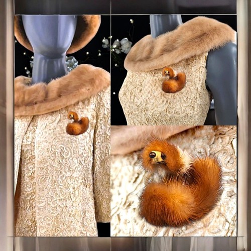 Vintage honey blonde mink - vintage,