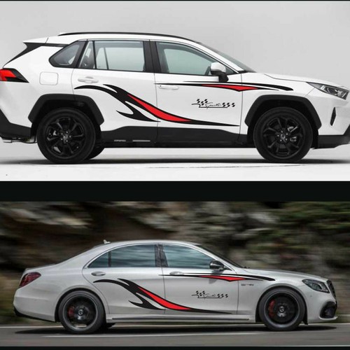 Car door side body - 2x, sticker